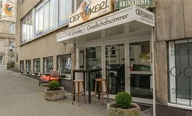 Traditionelle Fassade des Restaurants Kiepenkerl in Essen bei Tag
