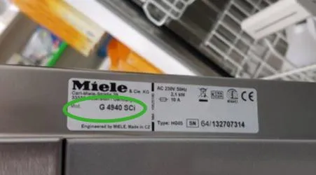 Typennummern bei Miele
