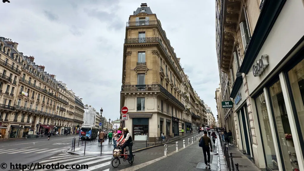 Typische Pariser Straßenansicht