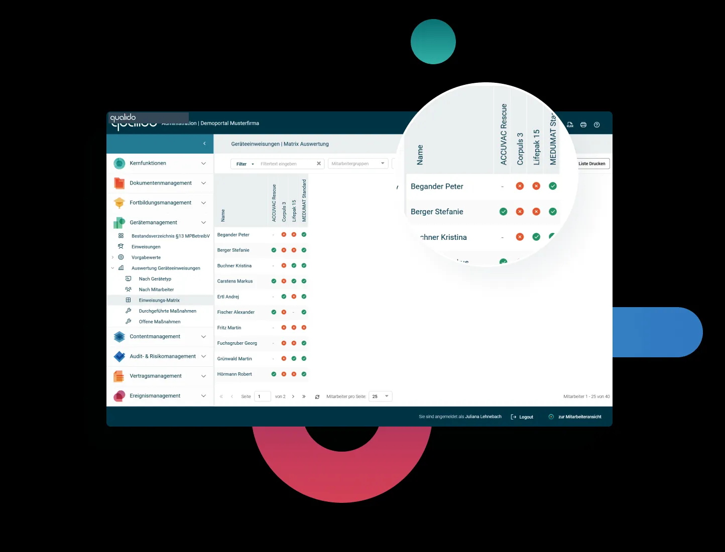 Übersicht der Filter- und Auswertungsfunktionen für umfassendes Medizinprodukte-Reporting