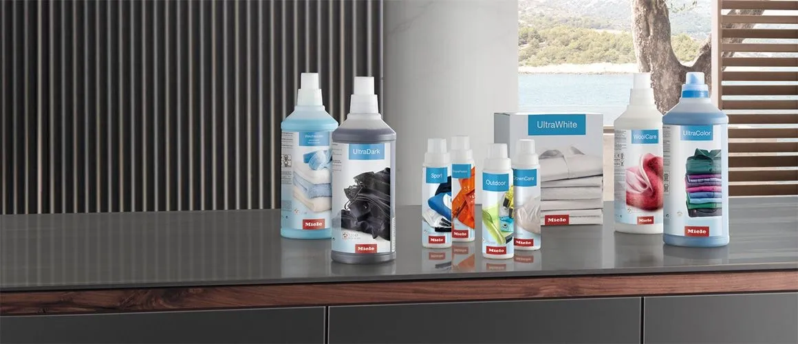 Übersicht der Miele Zubehörkategorie Waschen und Trocknen mit Fokus auf Verbindungssätze