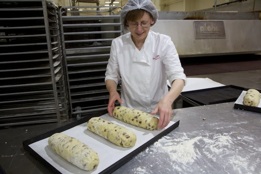 Unser Stollen ist bereit für den Ofen