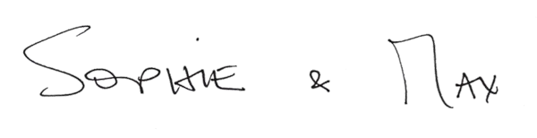Unterschrift von Sophie & Max