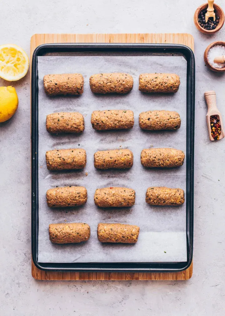 Vegan Cevapcici (Chickpea Sausage Rolls)