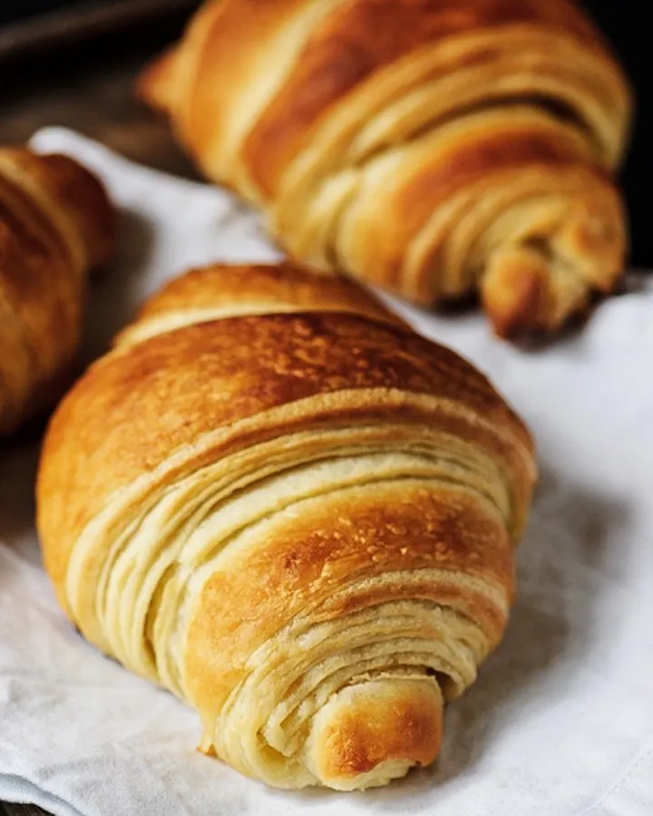 Vegane Croissants mit Margarine