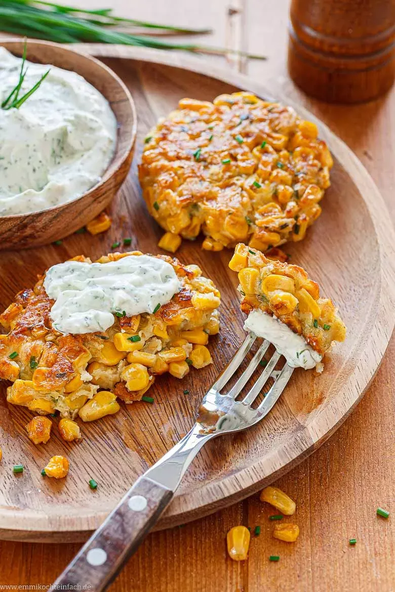 Vegetarische Maispuffer