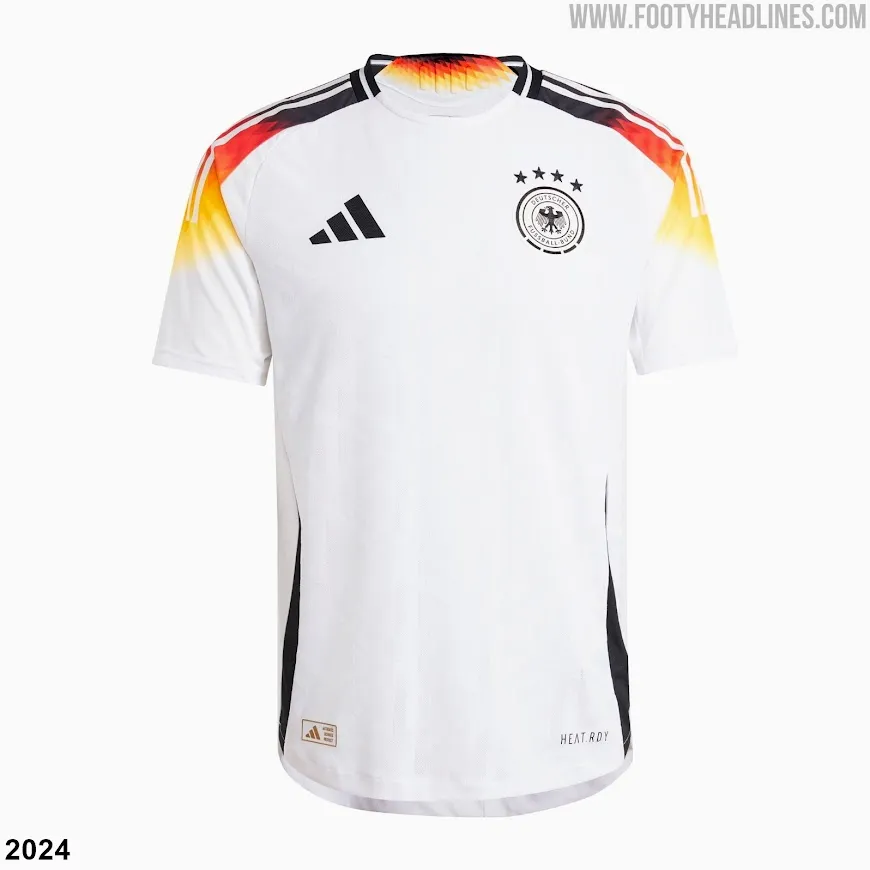 Vergleich zwischen dem DFB Trikot 2024 und dem Trikot 2026 von Adidas