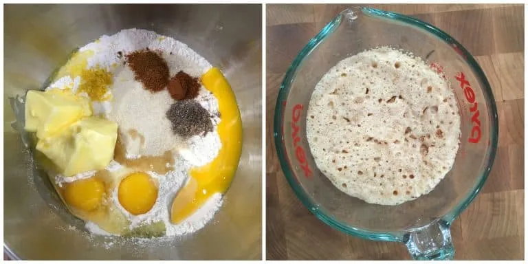 Vermischen der Zutaten für den Teig