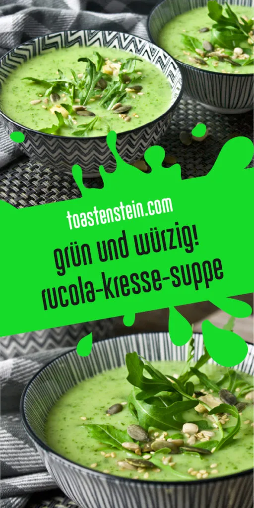 Verschiedene Kresse-Gerichte auf einem Tisch