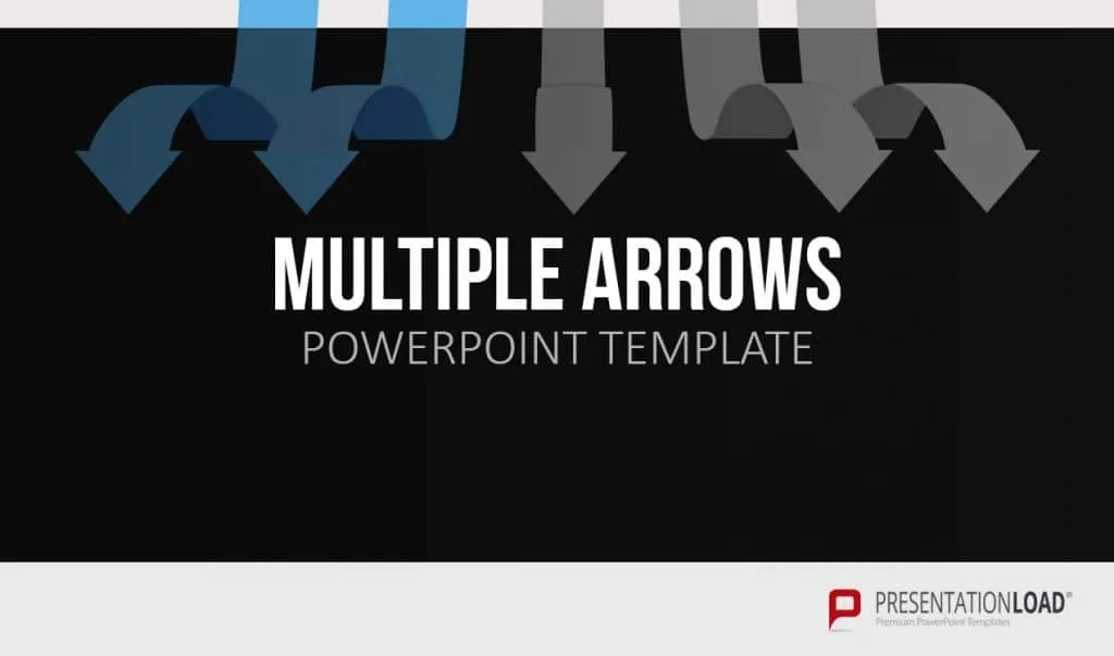 Vielfältige PowerPoint Pfeile und Multiple Arrows Vorlagen aus dem Shop