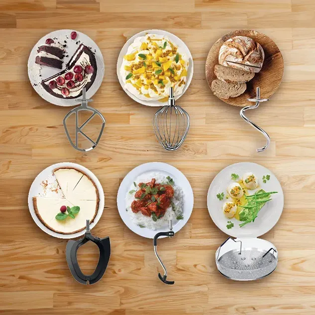 Vielfältiges Zubehör für Kenwood Küchenmaschinen