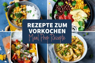 Visuelle Zusammenfassung der besten Rezepte zum Vorkochen