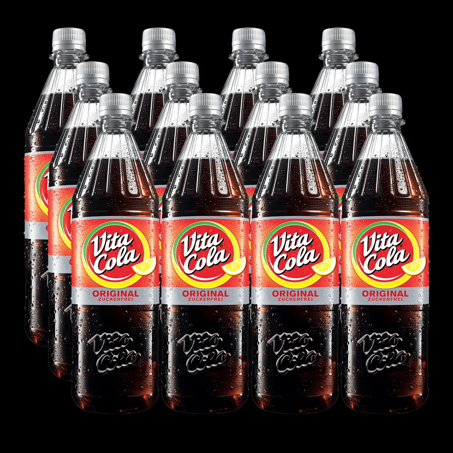 Vita Cola Original Zuckerfrei im 12er-Karton, PET-Mehrwegflaschen für bewussten Genuss