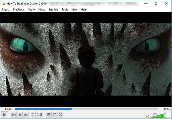 VLC Media Player Benutzeroberfläche mit Disc-Wiedergabe