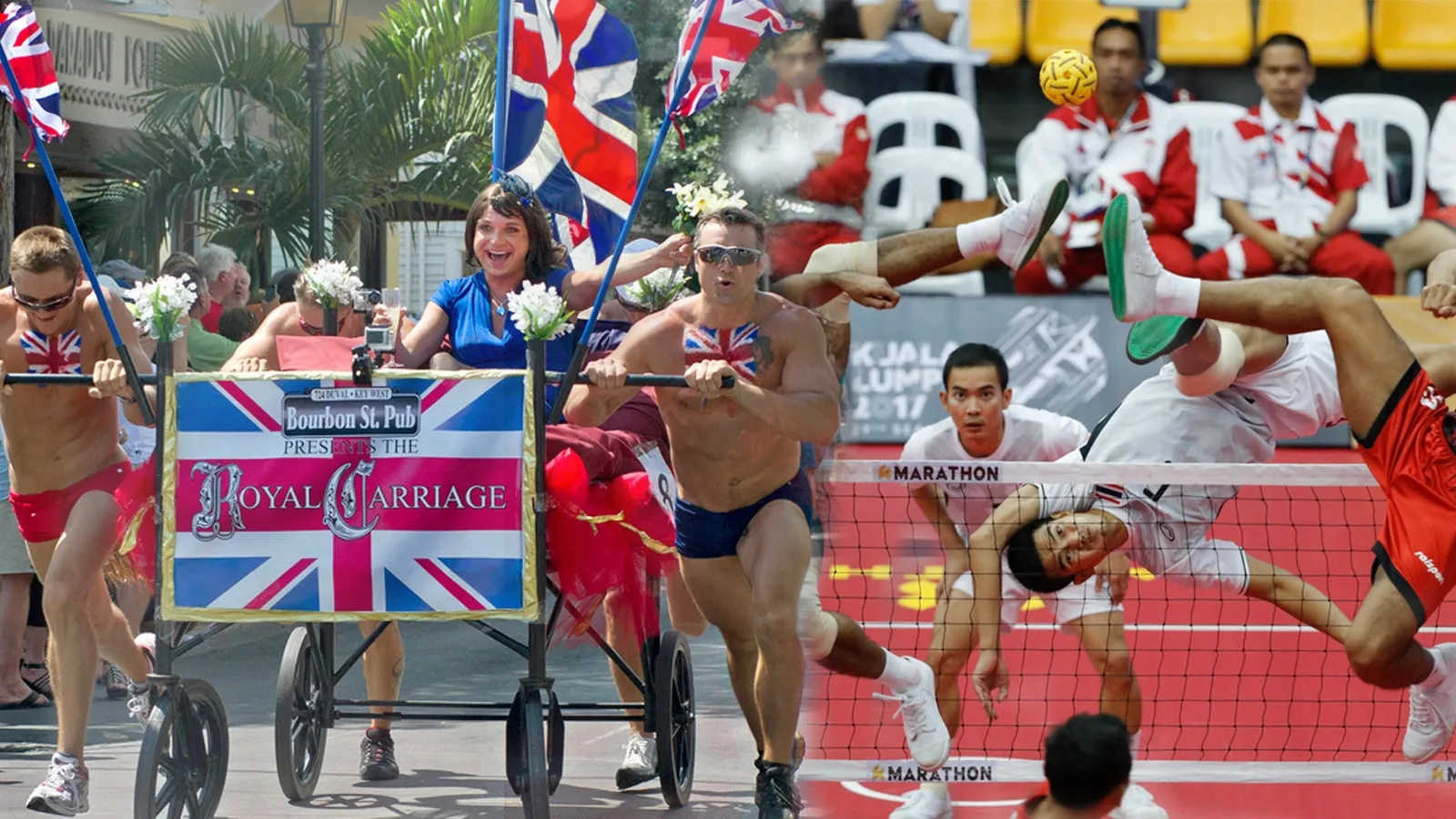 Von Bedrace bis Sepak Takraw – zehn verrückte Sportarten.