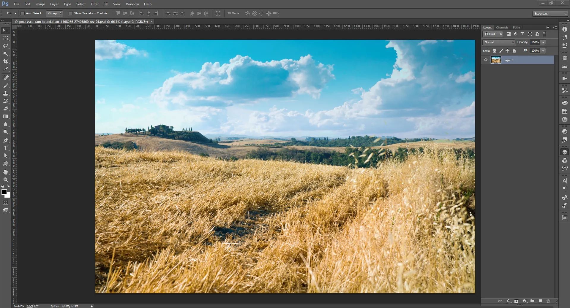 VSCO Cam Tutorial – Schritt 1: Bild vorbereiten