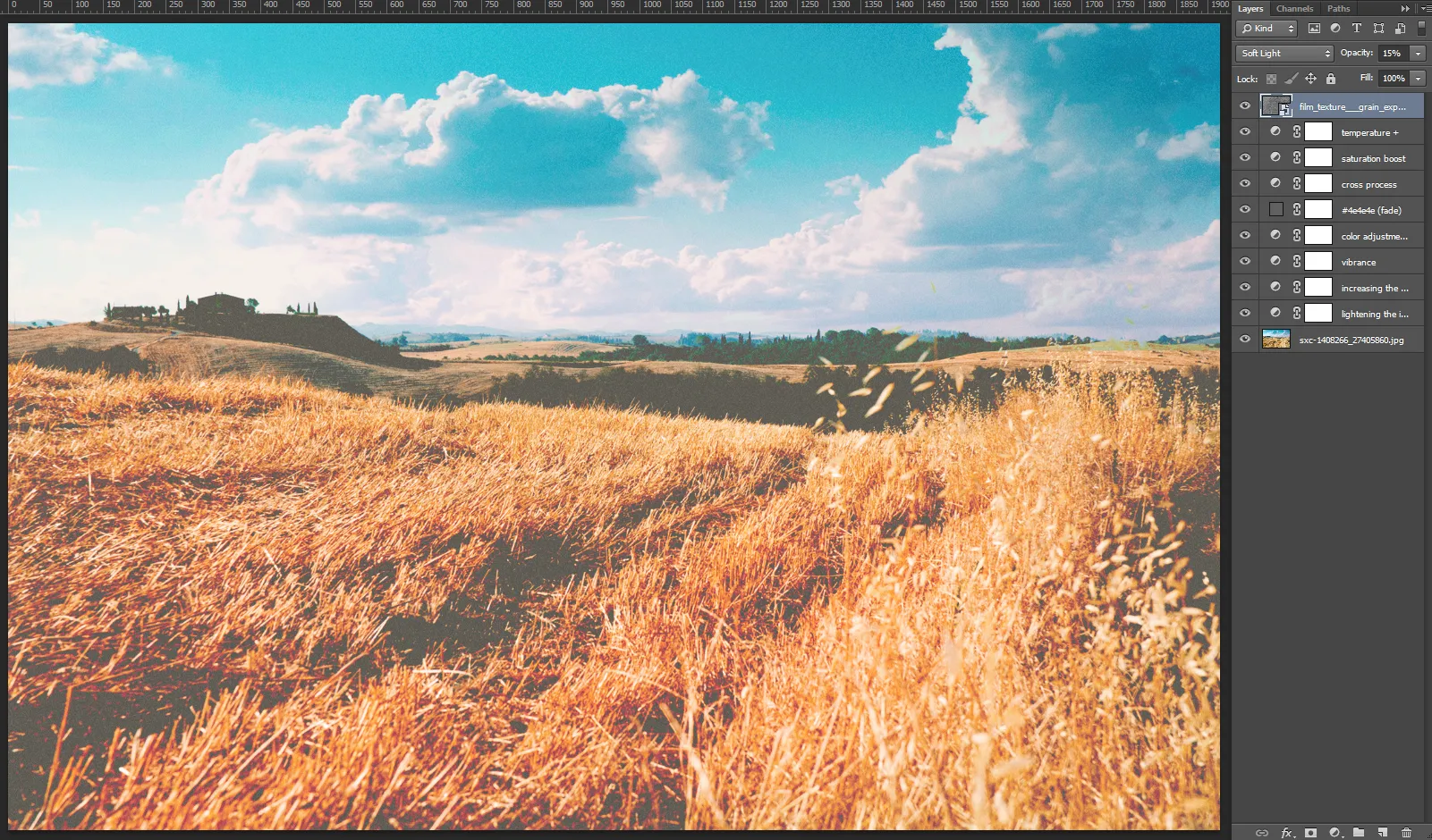 VSCO Cam Tutorial – Schritt 10: Filmkorn