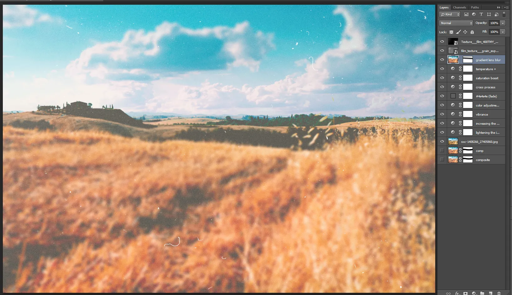 VSCO Cam Tutorial – Schritt 18: Lens Blur mit Verlauf