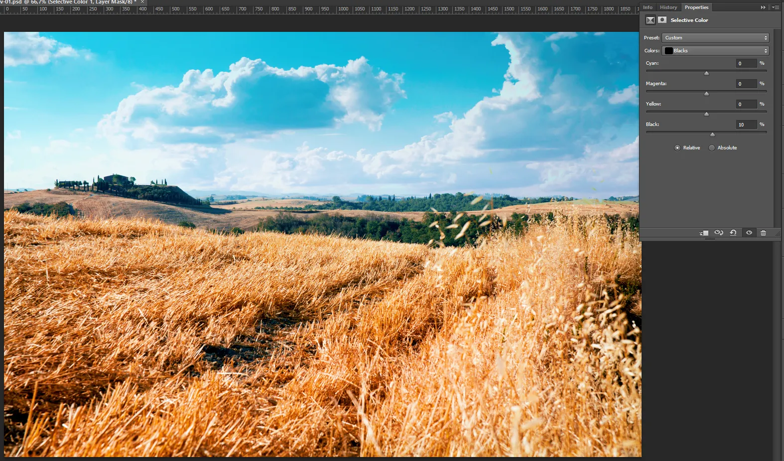 VSCO Cam Tutorial – Schritt 5: Farbprofile emulieren (Schwarz)