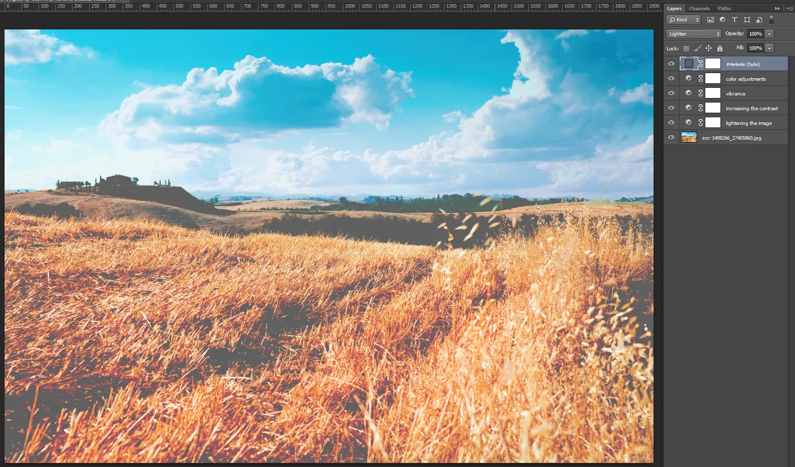 VSCO Cam Tutorial – Schritt 6: Fade-Effekt