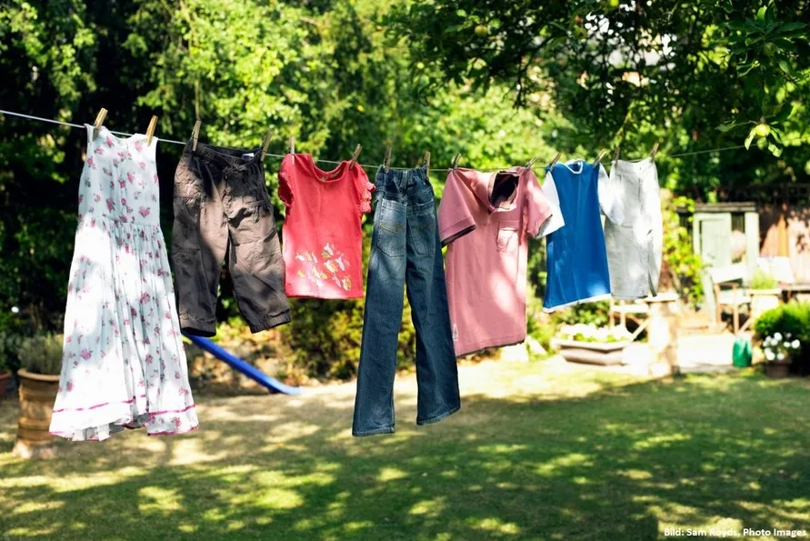 Wäschetrocknen an der Luft