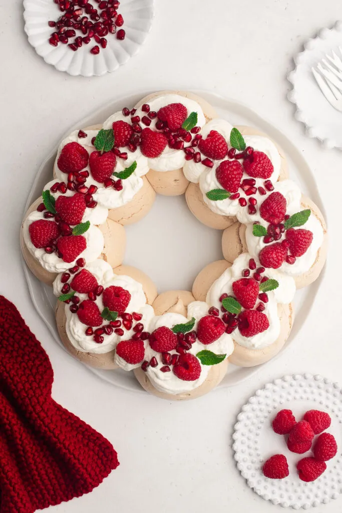Weihnachts-Pavlova-Kranz