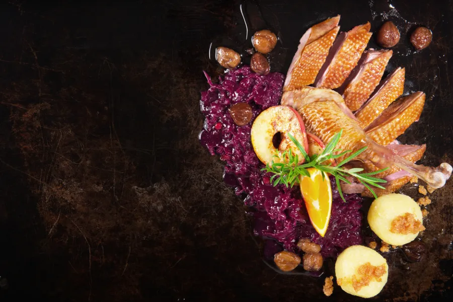 Weihnachtsgans-Menü in der Pierburg in Essen