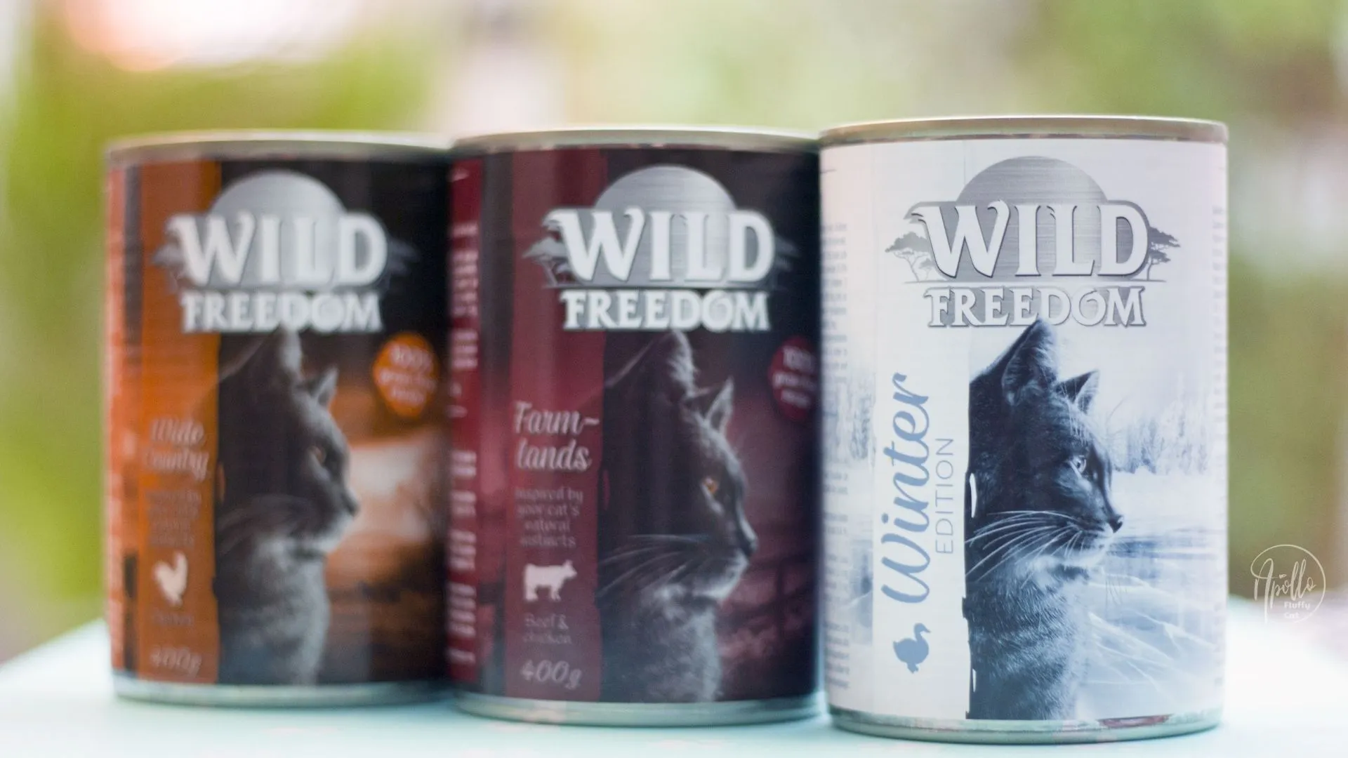 Wild Freedom Dosen für Nassfutter nebeneinander
