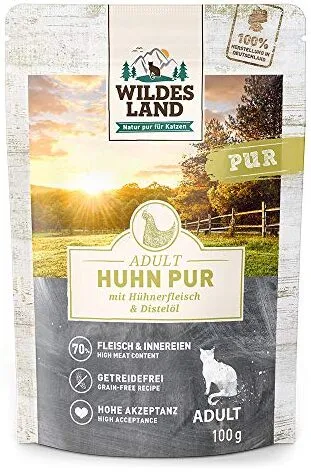 Wildes Land N°3 Huhn Pur mit Distelöl Nassfutter