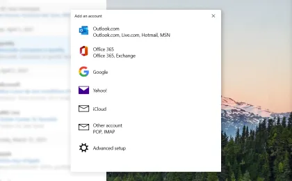 Windows Mail: &quot;Erweiterte Einrichtung&quot; für manuelle E-Mail-Konfiguration