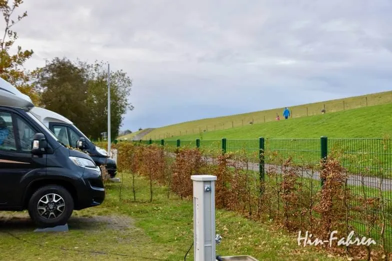 Wohnmobil-Stellplatz in Norddeutschland an der Elbe