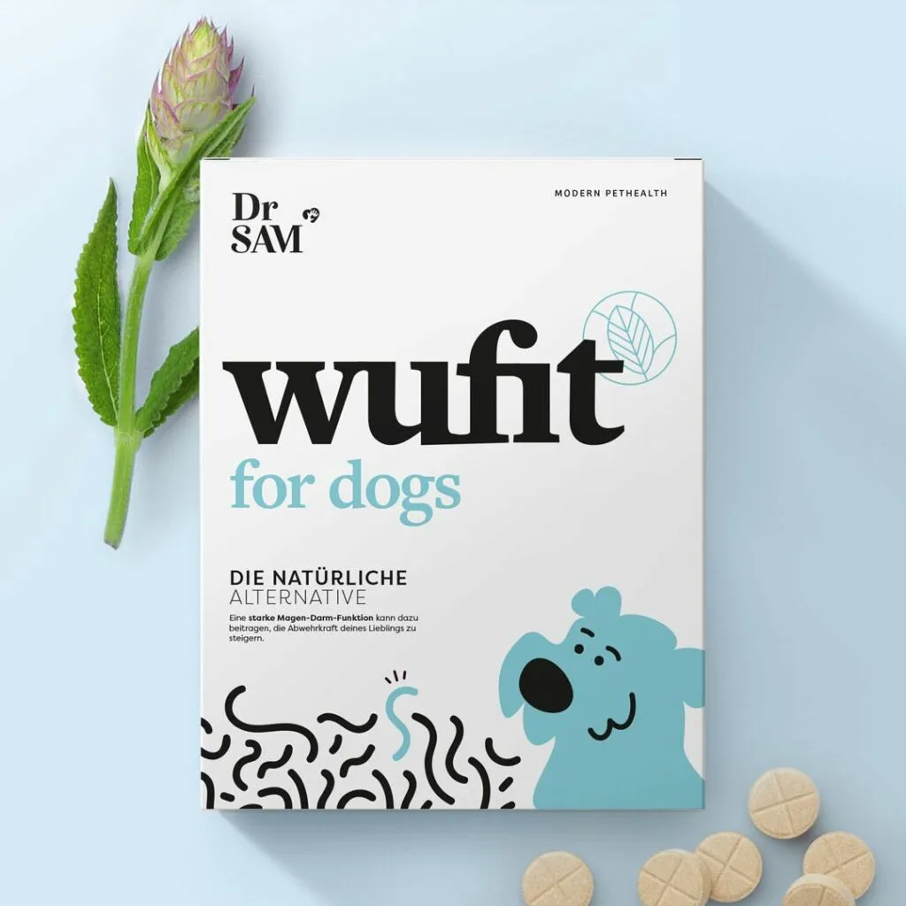 Wufit Dog - Die Kraft der Natur für dein Tier. Anwendung alle 3 Monate, Hervorragend verträglich, Hilft ohne Chemie, Starkes Immunsystem.