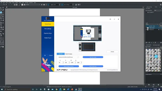 XPPen Deco Pro MW Grafiktablett-Einrichtung in Krita