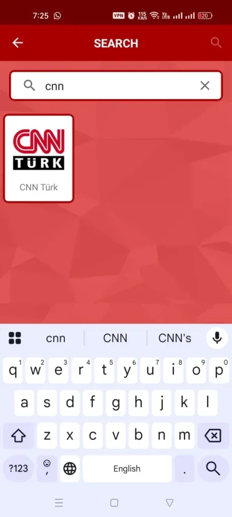 Yacine TV Suchleiste Screenshot 8