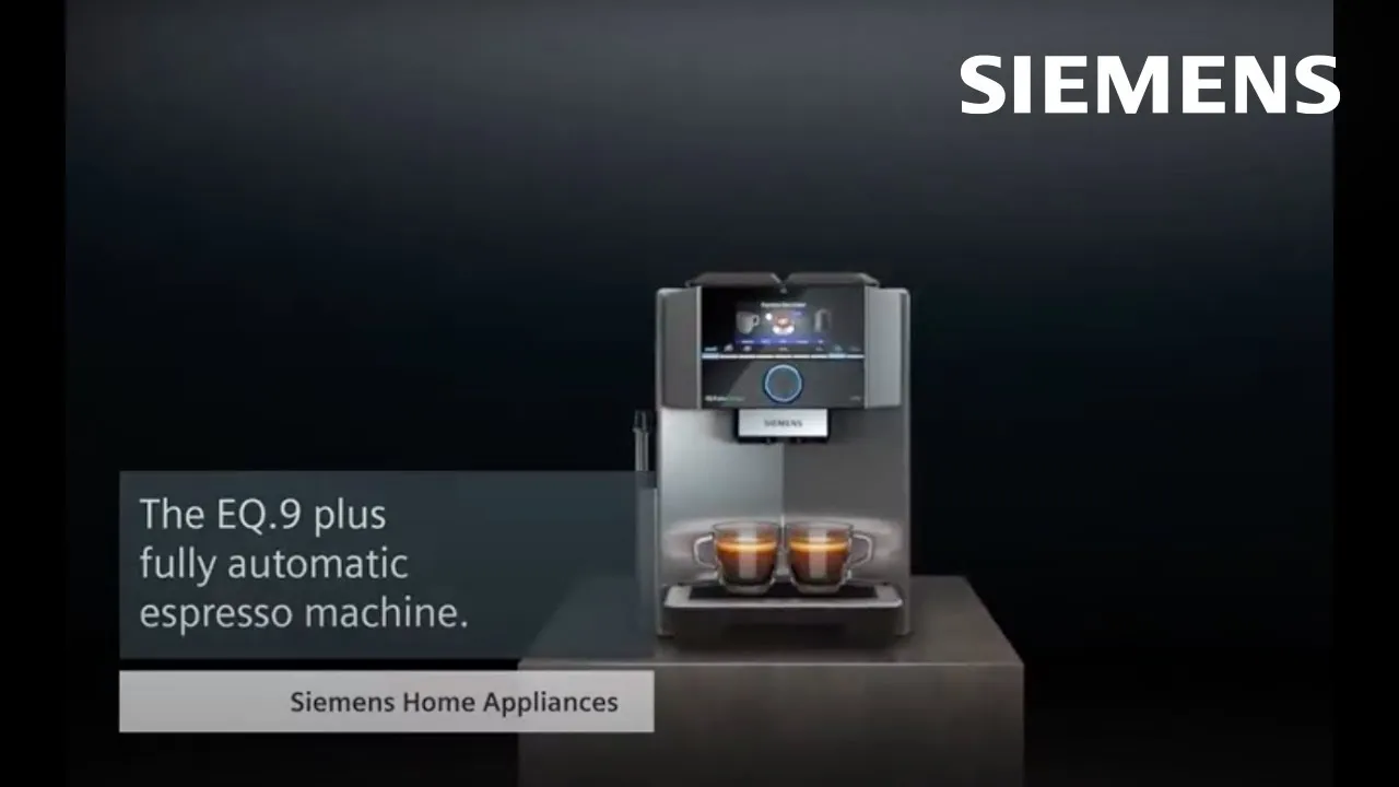 YouTube Video über den Siemens EQ.9 Plus s700 Kaffeevollautomaten