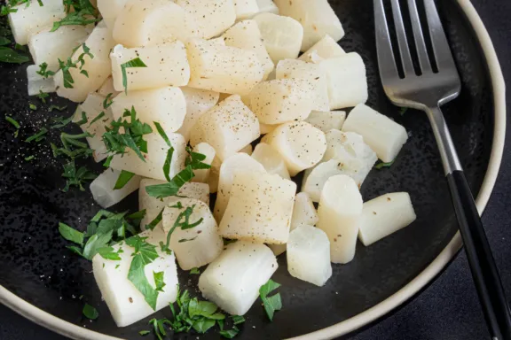 Zubereitete Schwarzwurzeln, ein besonderer Genuss