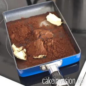 Zubereitung des Schokoladengusses