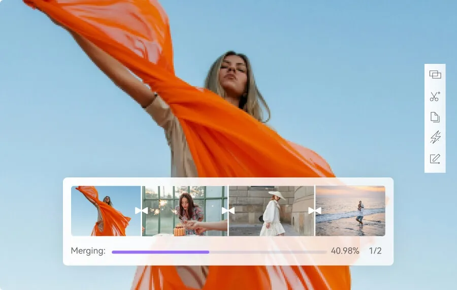 Zusammenfügen von Videodateien in Wondershare UniConverter - erstellen Sie nahtlose Wiedergabelisten