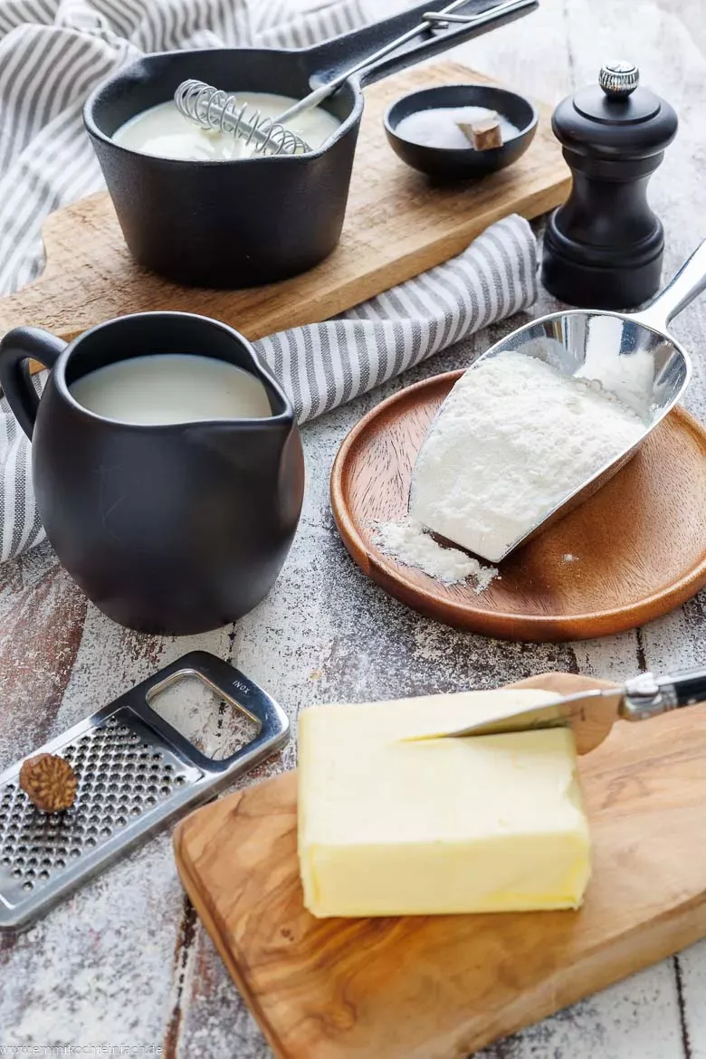 Zutaten für Bechamelsauce