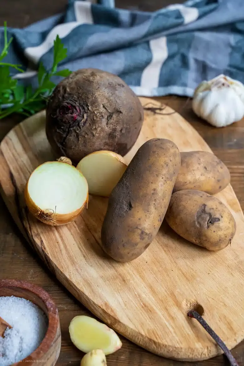 Zutaten für die Rote-Bete-Suppe