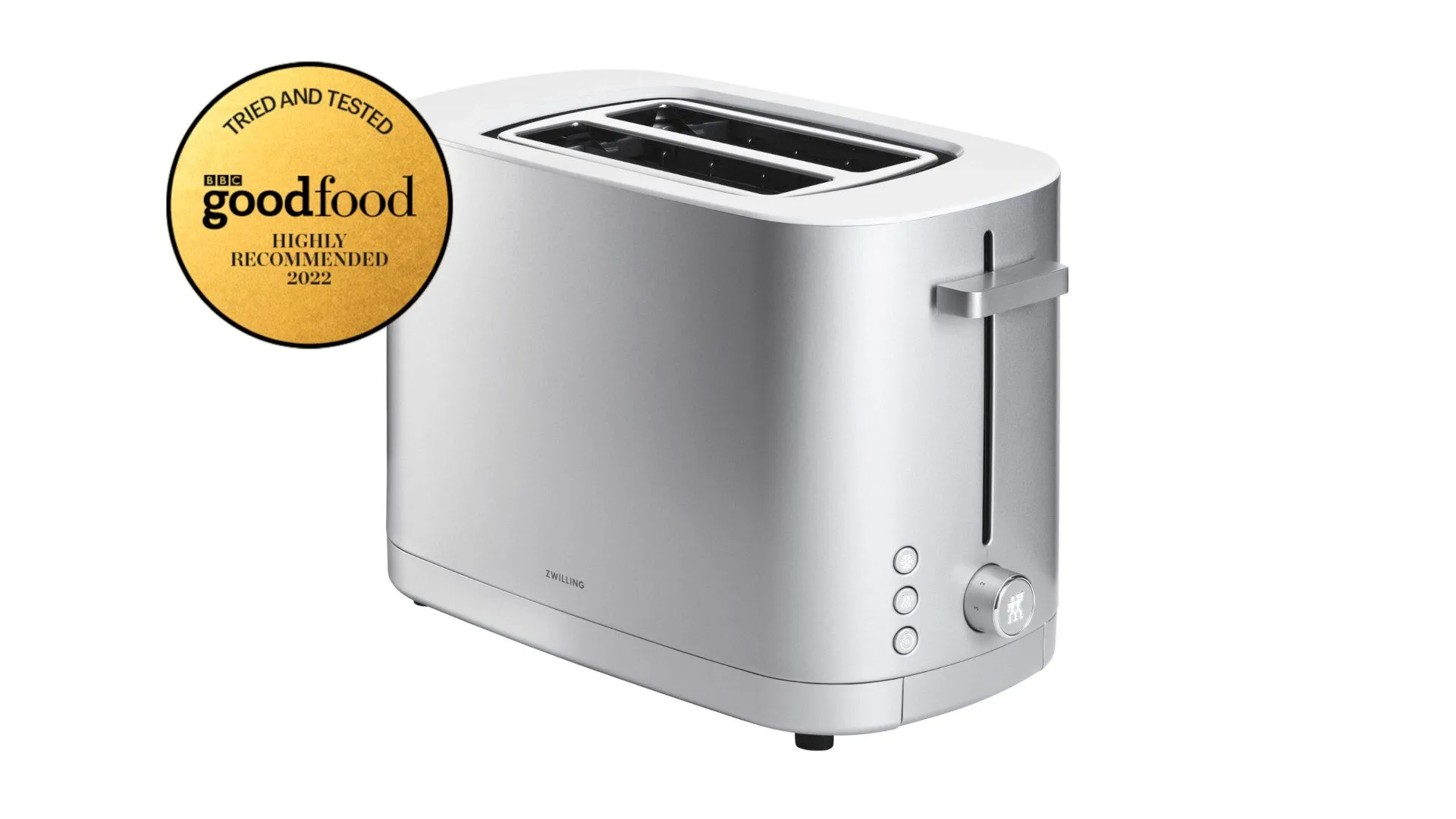 Zwilling Enfinigy 53008 Toaster, modernes Design in Silber