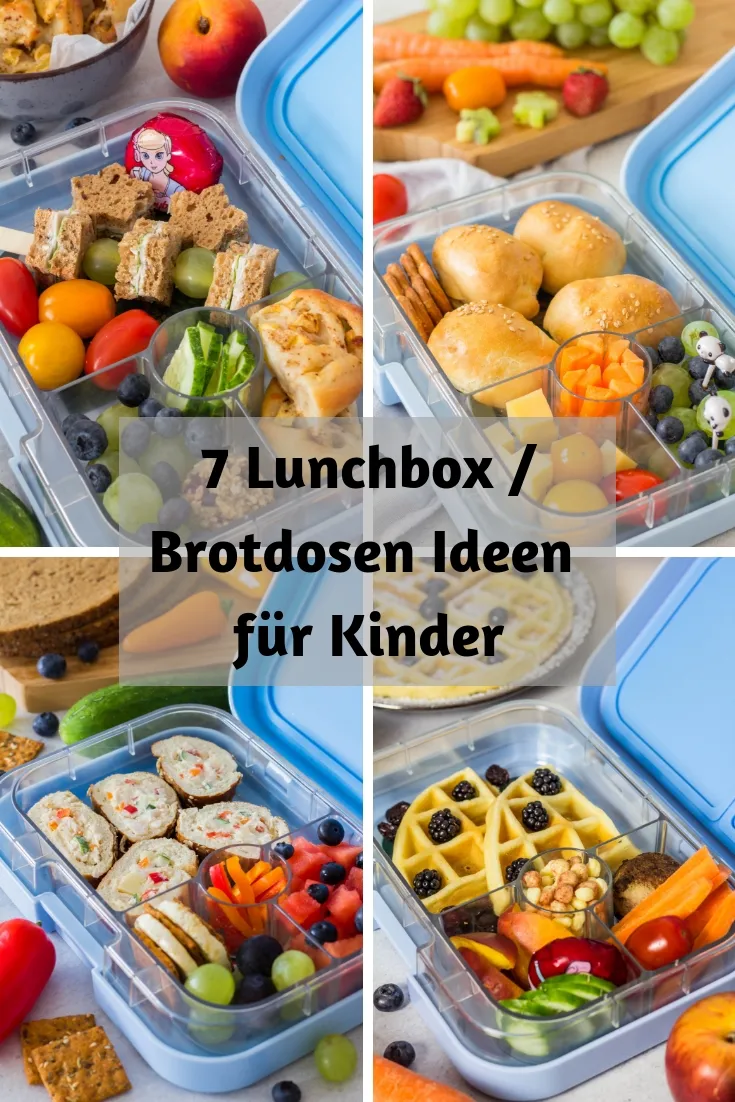 7 gesunde & schnelle Ideen für die Kinder Lunchbox. Leckere Snacks, Obst und Gemüse für Kindergarten, Kita, Schule oder einfach nur für unterwegs.
