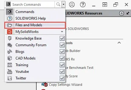 Accessing SOLIDWORKS Files and Models