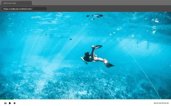AirDroid Cast Web Verbindung mit QR Code oder Cast Code