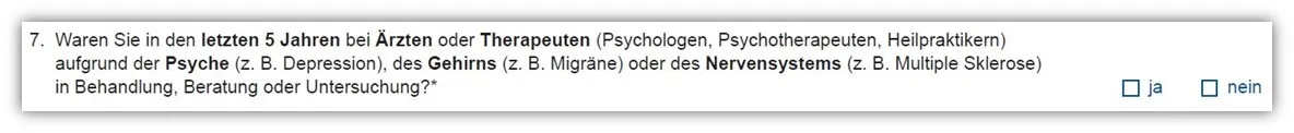 Allianz DLVAG Risikolebensversicherung erweiterte Gesundheitsfragen