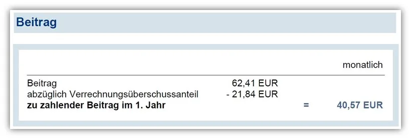 Allianz Risikolebensversicherung Bruttobeitrag Nettobeitrag Erklärung