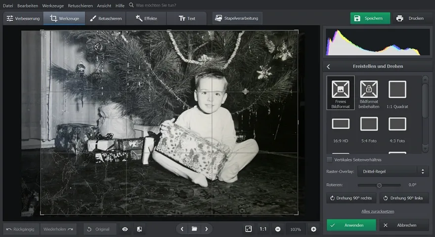 Alte Fotos restaurieren mit PhotoGlory