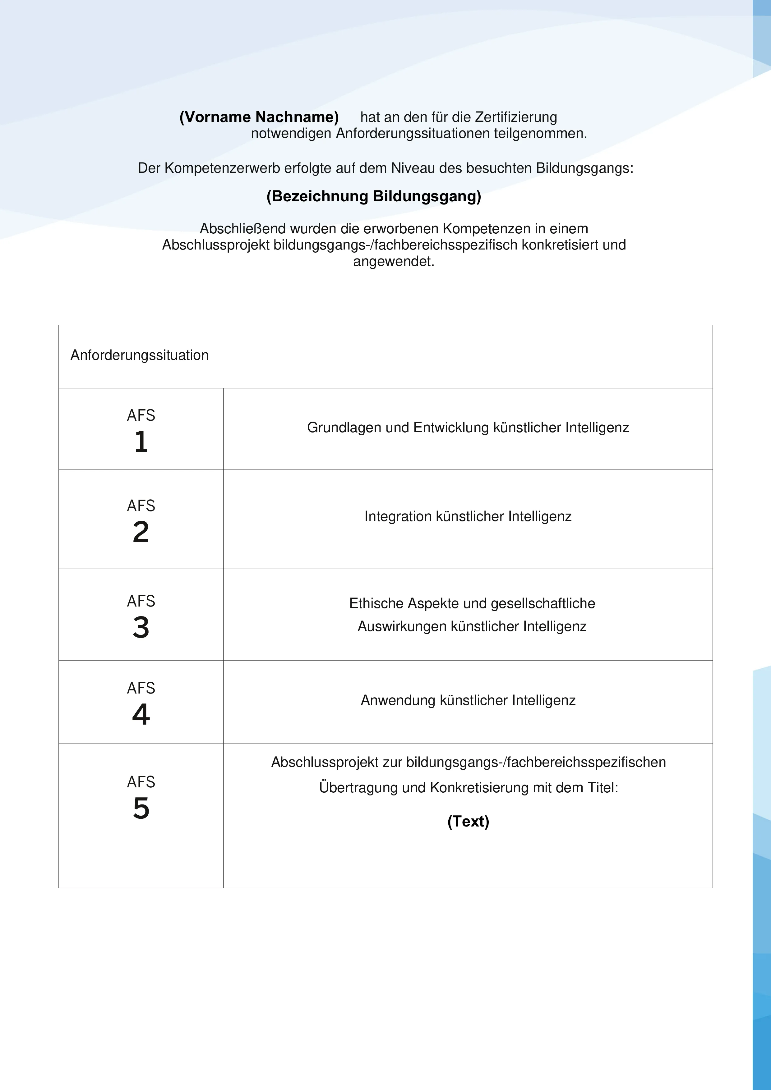 Anhang zur Zusatzqualifikation Künstliche Intelligenz in der Beruflichen Bildung, Seite 2