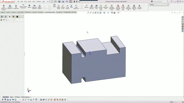 Animation: Kontinuierliche Flächen in SOLIDWORKS MBD