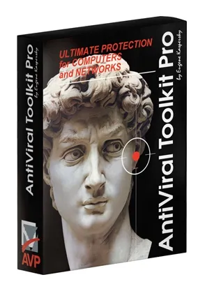 AntiViral Toolkit Pro - Michelangelos David von 1997, symbolisch für den Kampf gegen Malware.